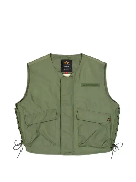 Vestă Alpha Industries cu legături verde