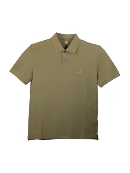 Koszulka polo C.p. Company z krótkim rękawem zielona