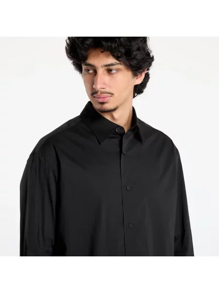 Košile Graphic regular s klasickým límcem černá