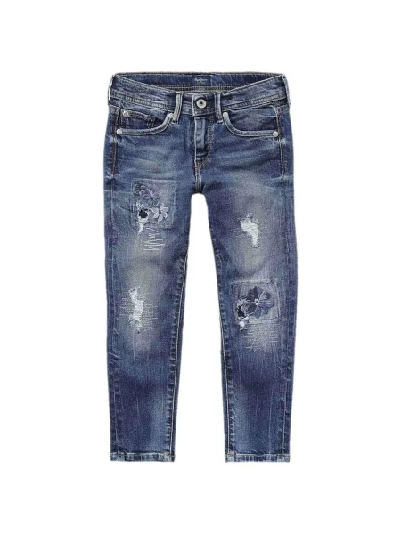 Blugi copii Pepe Jeans albastru