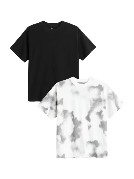 COOL CLUB by SMYK Tricou gri / negru alb