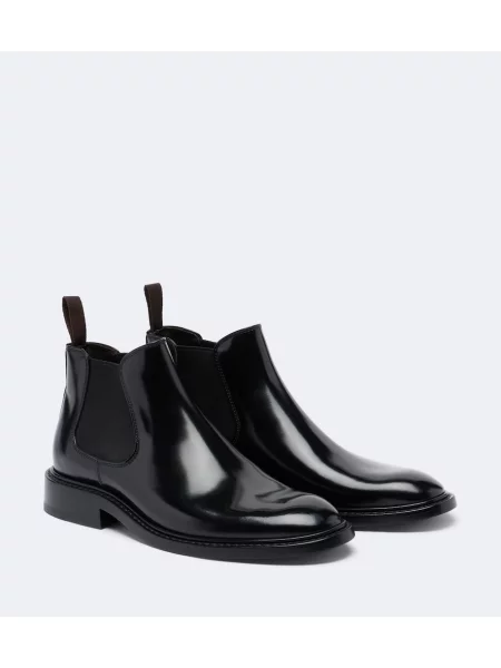 Botine chelsea The Row din piele negru