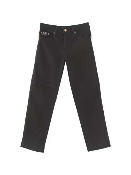 Blugi Versace Jeans Couture cu autograf negru
