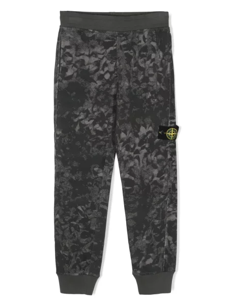 Spodnie dziecięce Stone Island czarne