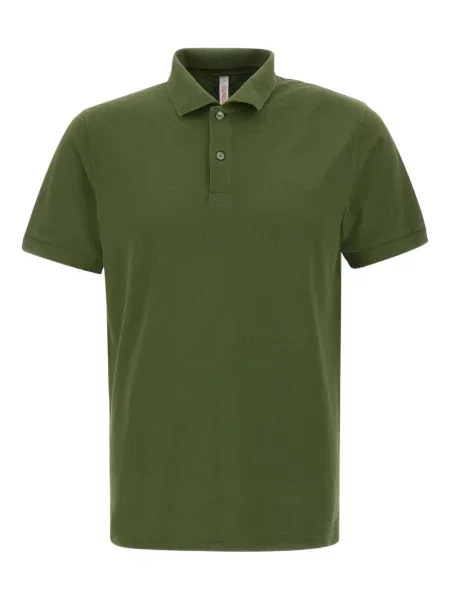 Polo Sun68 din jerseu verde