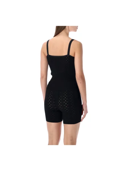 Dzianinowy top Jw Anderson z nadrukiem czarny