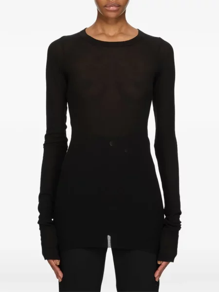 Lung tricou Rick Owens negru