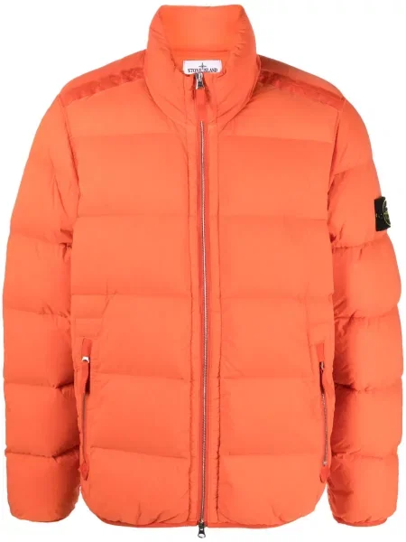 Matlasat geacă Stone Island cu aplicații