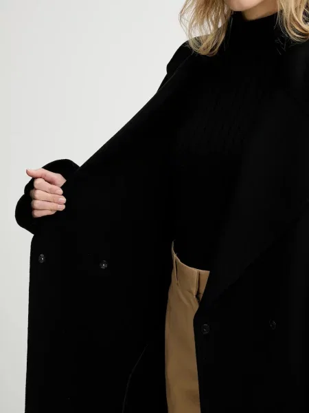 Вовняне пальто MMC STUDIO VESPERE.COAT чорний