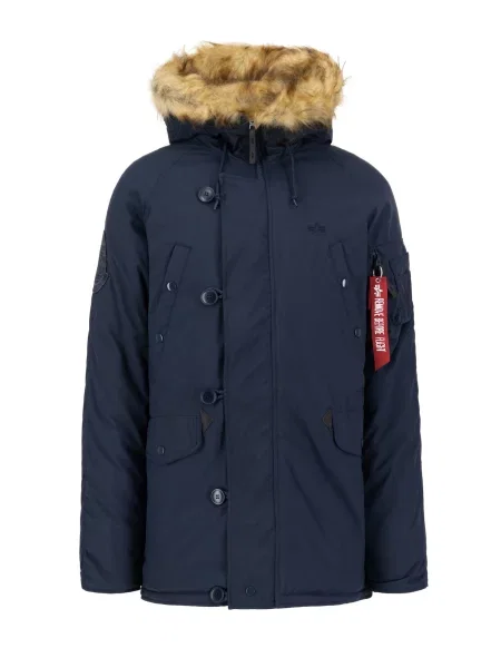 Geacă parka Alpha Industries alb