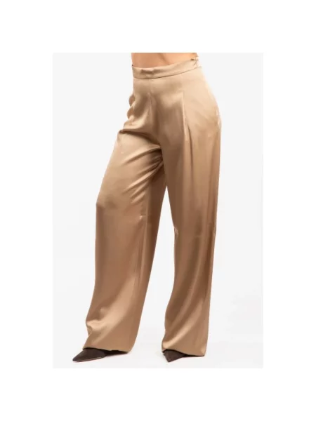 Spodnie Max Mara Studio beżowe