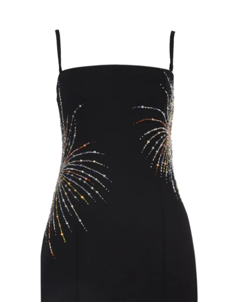 Rochie midi Staud până la genunchi de costum negru