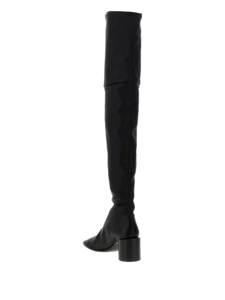 Botine Jil Sander din piele negru