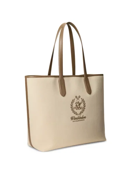 Torba Ralph Lauren Purple Label s autogramom ljubičasta