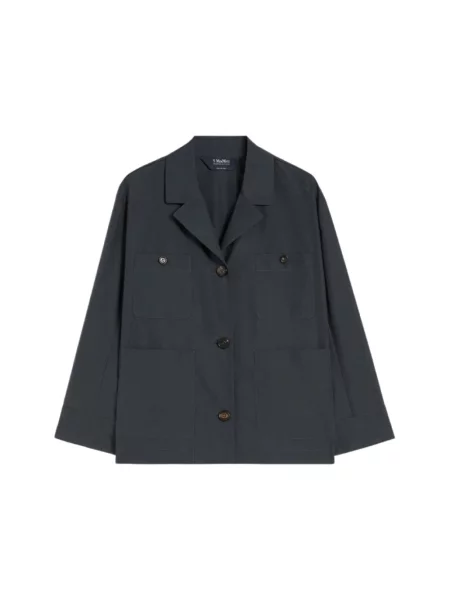 Koszula Max Mara popelinowa szara