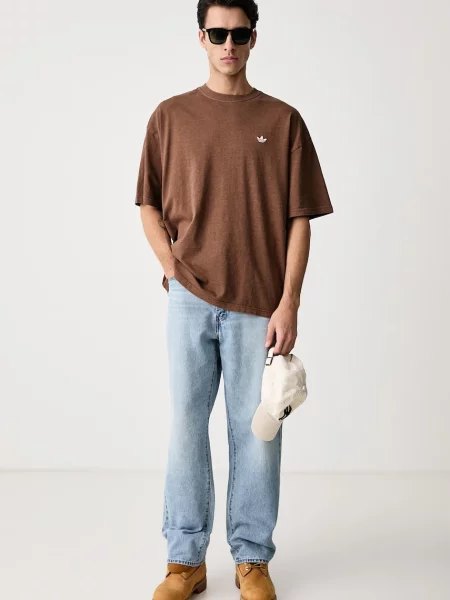 Adidas Originals kratka majica Trefoil Essentials rjava