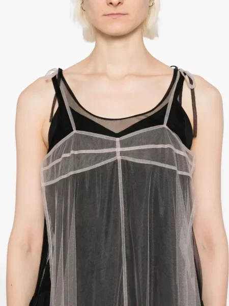 Rochie Quetsche transparente de costum negru