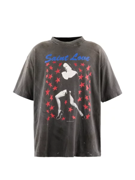 Tricou Saint Mxxxxxx cu imagine negru