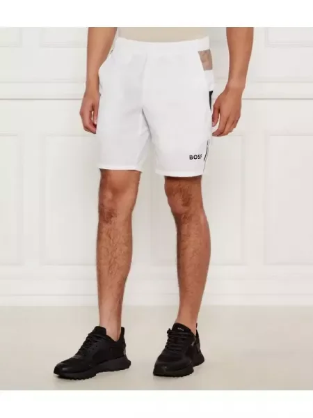 BOSS GREEN Pantaloni scurți S_T-Match 9 inch alb