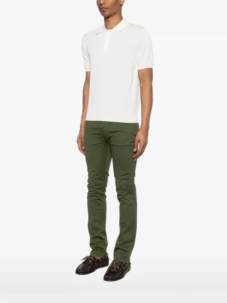 Polo Canali scurt alb