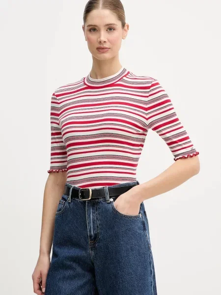 Tommy Hilfiger Kratka majica rdeča