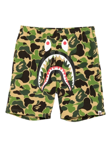 Pantaloni scurți A Bathing Ape® cu imagine verde