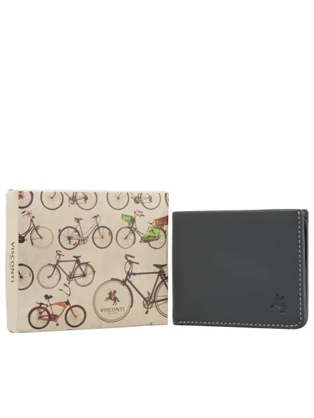 Кожаный кошелек Visconti черный