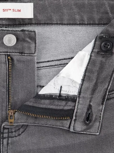 Levi's дънки slim fit за деца SLIM NON PERFORMANCE сиво