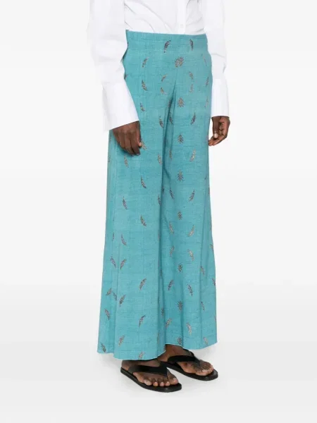 Pantaloni Pierre-louis Mascia cu imagine albastru