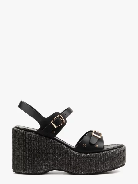 Шкіряні Босоніжки LeBERDES чорний