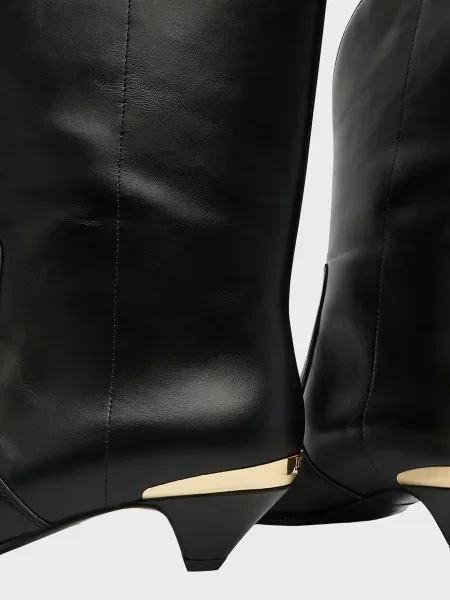 Кожаные ботинки Love Moschino черные