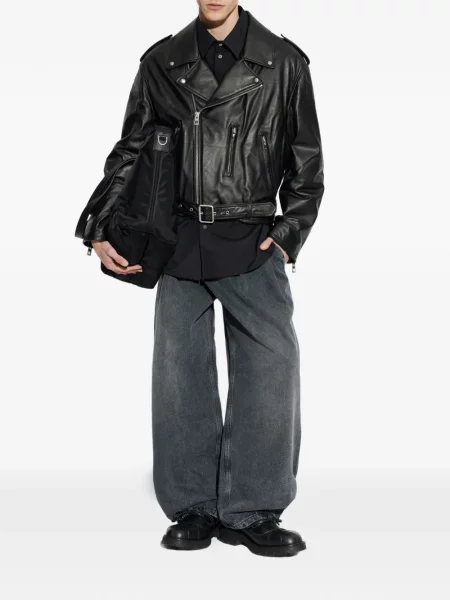 Geanta de piele Loewe negru