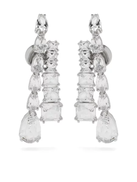 Cercei Swarovski argintiu