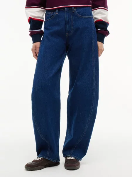 Tommy Jeans Džínsy ELLA tmavomodrá