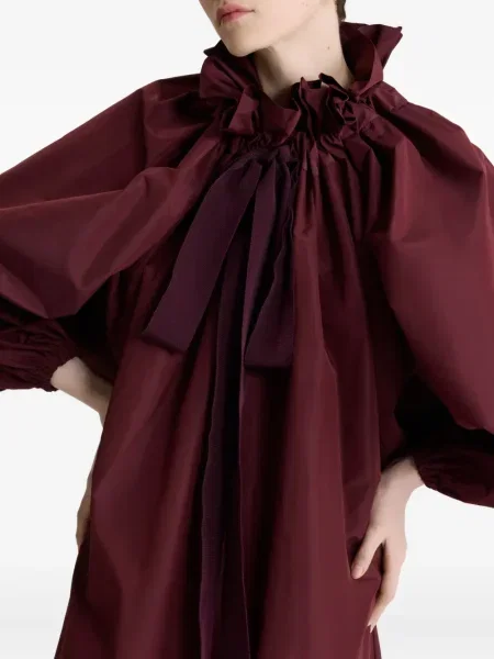 Rochie Patou cu funde de costum maro