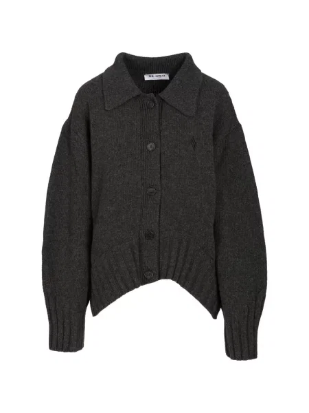 Cardigan The Attico cu broderie gri