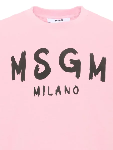 Koszulka dziecięca Msgm różowa