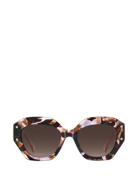 Ochelari de soare Carolina Herrera cu imprimeu geometric maro