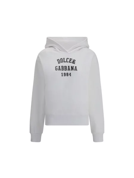 Bluza Dolce And Gabbana z logo biała