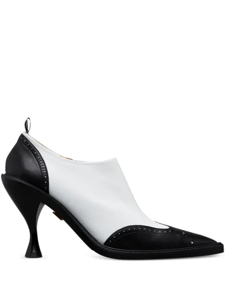 Botine Thom Browne din piele alb