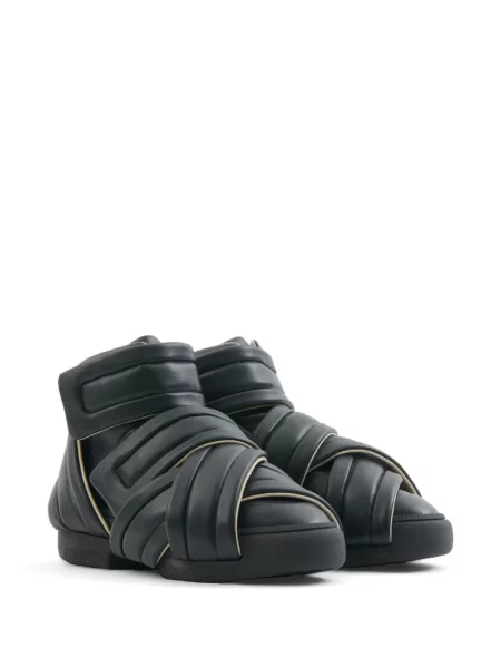 Sneakerși Maison Margiela din piele negru