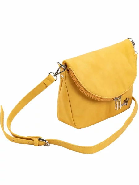 Torebka crossbody z rozszerzalną klapą – Meatfly żółta