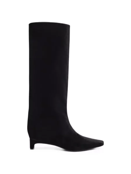 Botine Loulou De Saison de catifea negru