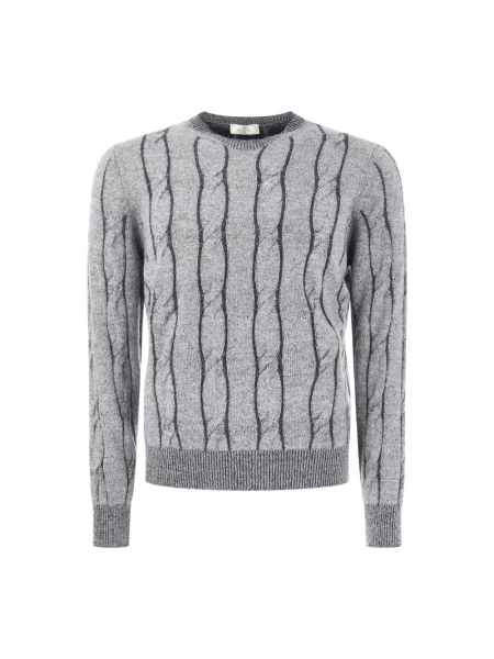 Dzianinowy sweter Panicale szary