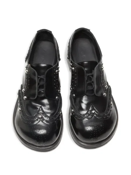 Pantofi derby Acne Studios din piele cu tepi negru