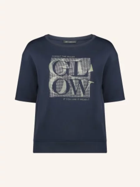 Betty Barclay Mikina S Ozdobnými Kamínky tmavě / stříbrná / khaki modrá