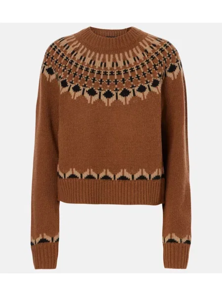 Pulover Nili Lotan de lână maro