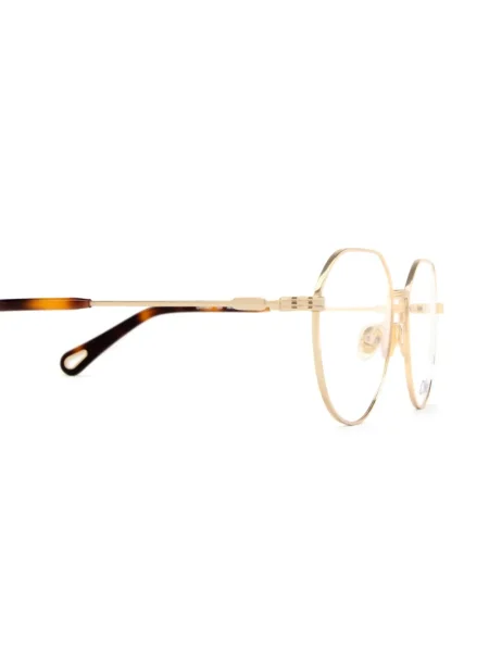 Ochelari de soare Chloé Eyewear cu imprimeu geometric auriu
