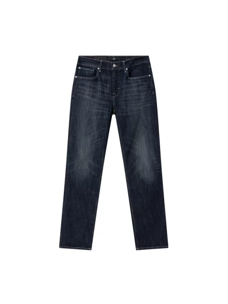 Jeansy straight leg 7 For All Mankind niebieskie