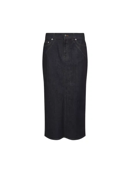 Spódnica midi Givenchy do kolan niebieska